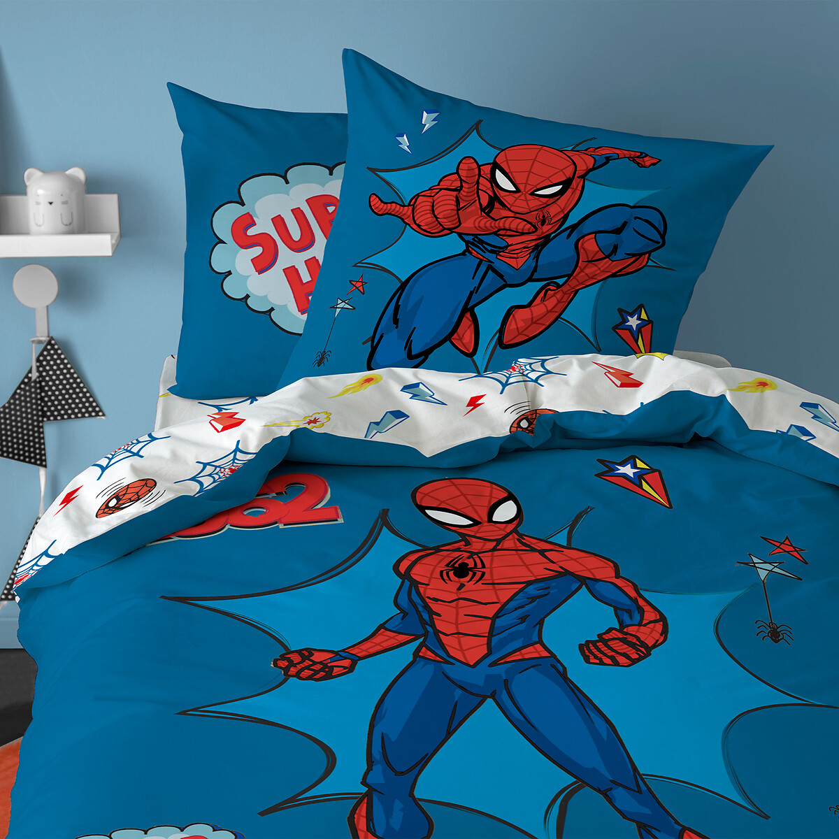 Officiel Spiderman Junior Bébé Berceau Set de Literie Housse Couette Boys Enfant